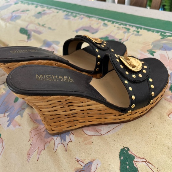 Michael Kors studded wicker wedges - Picture 4 of 4